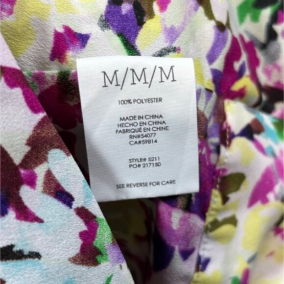 Cabi‎ Women's Eden Floral Wrap Sleeveless Blouse M Multicolor Summer - Picture 4 of 6